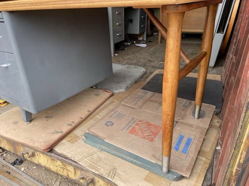 Vintage Mid Century Modern Metal Tanker Desk - Thumbnail 15