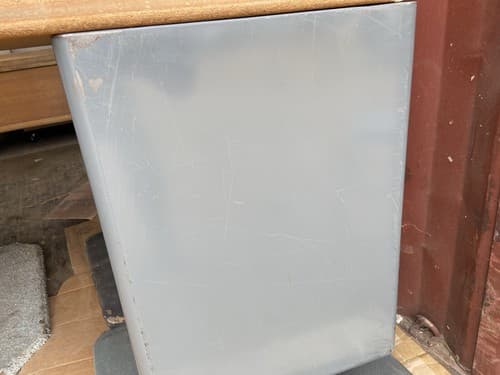 Vintage Mid Century Modern Metal Tanker Desk - Thumbnail 12