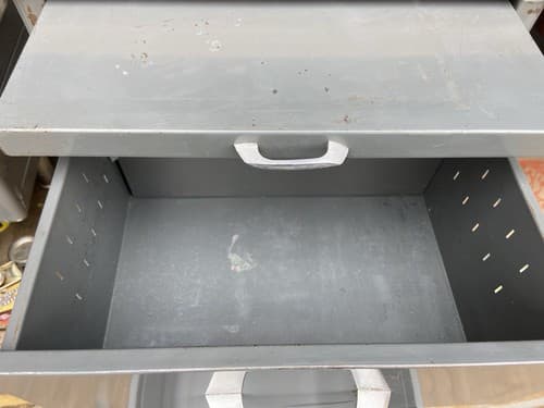 Vintage Mid Century Modern Metal Tanker Desk - Thumbnail 5