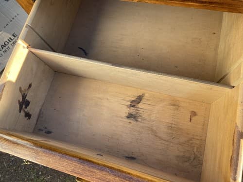 Anderson Vintage Mid Century Modern Wooden Tanker Desk - Thumbnail 3