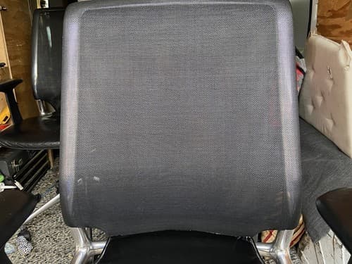 Vitra Meda Desk Chairs in Black Leather & Mesh by Alberto Meda - Thumbnail 9