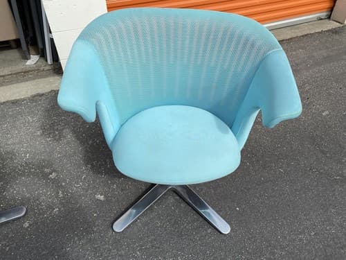 STEELCASE i2i MODERN COLLABORATIVE CHAIRs WITH CHROME BASE Lounge Set Of 3 - Thumbnail 10