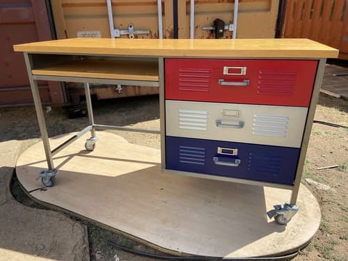 Pottery Barn Teen Metal Locker Desk Collection - Image 1