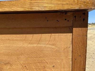 Rucker Fuller Antique Oak Partners Desk Needs Restoration - Thumbnail 9