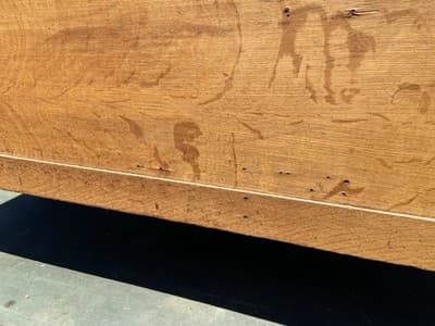 Rucker Fuller Antique Oak Partners Desk Needs Restoration - Thumbnail 23