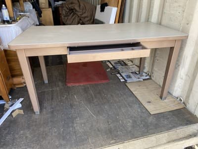 Vintage Mid Century Modern Steelcase Tanker Desk Unmarked - Thumbnail 6