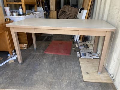 Vintage Mid Century Modern Steelcase Tanker Desk Unmarked - Thumbnail 11