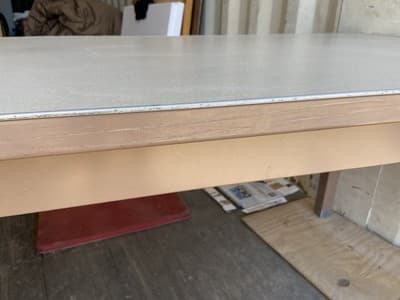 Vintage Mid Century Modern Steelcase Tanker Desk Unmarked - Thumbnail 15