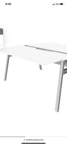 Steelcase Turnstone Bivi  For 2 White - Thumbnail 3