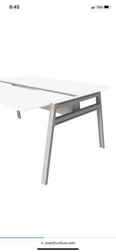 Steelcase Turnstone Bivi  For 2 White - Thumbnail 5