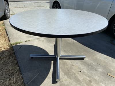 Florence Knoll Style Mid Century Modern Conference Room Table 48”/48”/29” - Thumbnail 4