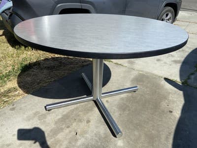 Florence Knoll Style Mid Century Modern Conference Room Table 48”/48”/29” - Thumbnail 2