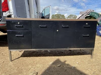 Vintage Mid Century Modern Steelcase  Tanker Credenza - Image 1