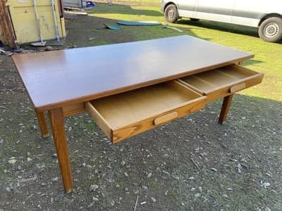 American Vintage Oak Library Teachers Arts & Crafts Hoosier Desks Furniture - Thumbnail 22