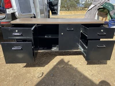 Vintage Mid Century Modern Steelcase  Tanker Credenza - Thumbnail 4