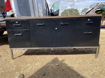 Vintage Mid Century Modern Steelcase  Tanker Credenza - Thumbnail 21