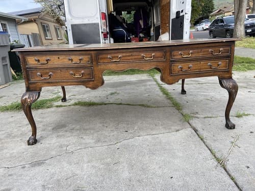 Antique Partners Desk - Image 1