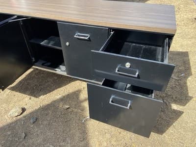 Vintage Mid Century Modern Steelcase  Tanker Credenza - Thumbnail 9