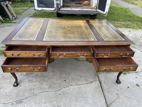 Antique Partners Desk - Thumbnail 14