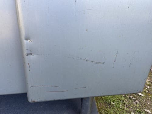 Steelcase Vintage Mid Century Modern Metal Tanker Desk Has Some Patina - Thumbnail 6