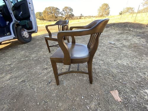 Vintage Mid Century BOLING Company Walnut Banker's Chairs Need Refinishing 2 - Thumbnail 8