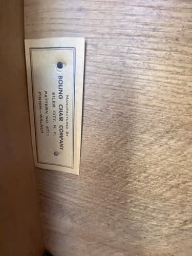 Vintage Mid Century BOLING Company Walnut Banker's Chairs Need Refinishing 2 - Thumbnail 14