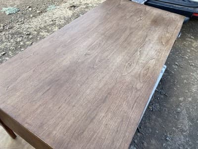 Vintage Mid Century Modern Jens Risom Design Inc Executive Walnut Desk - Thumbnail 6