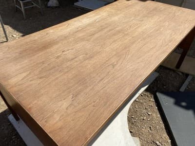 Vintage Mid Century Modern Jens Risom Design Inc Executive Walnut Desk - Thumbnail 22