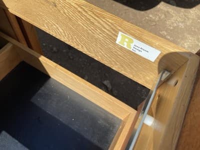 Vintage Mid Century Modern Jens Risom Design Inc Executive Walnut Desk - Thumbnail 24