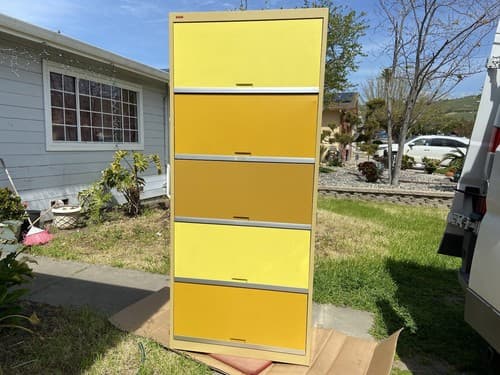 Tab Vintage Metal Barrister Lawyers Bookcase Style - Image 1