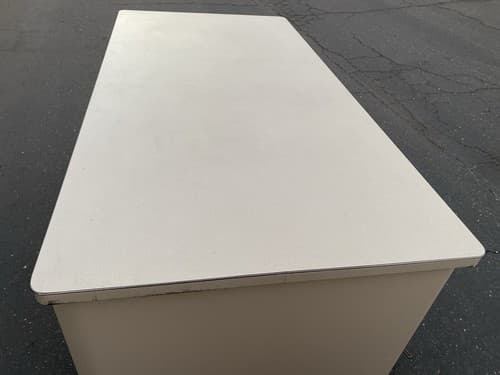 The General Fireproofing Vintage Mid Century Modern Metal Tanker Desk - Thumbnail 7