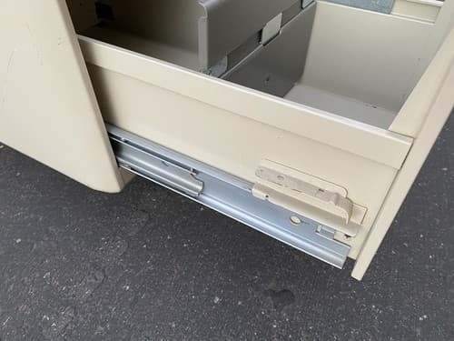 The General Fireproofing Vintage Mid Century Modern Metal Tanker Desk - Thumbnail 13