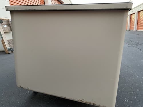 The General Fireproofing Vintage Mid Century Modern Metal Tanker Desk - Thumbnail 4