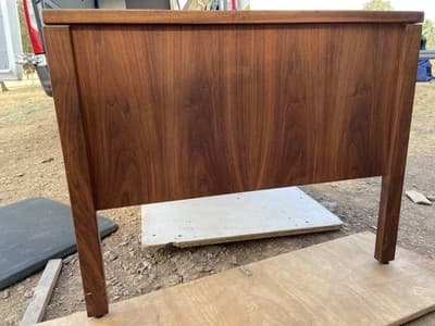 Vintage Mid Century Modern Jens Risom Designs  Executive Desk in Walnut - Thumbnail 10