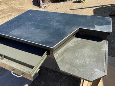 Mid-century Modern General Fireproofing Tanker Desk - Thumbnail 13