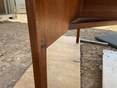 Vintage Mid Century Modern Jens Risom Designs  Executive Desk in Walnut - Thumbnail 17