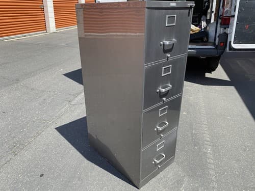 Vintage McDowell And Craig Industrial Metal File Cabinet - Thumbnail 2