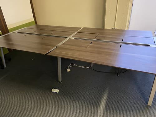 Steelcase Turnstone Bivi  For 4 Virginia Walnut - Thumbnail 2