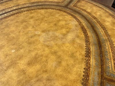 vintage Maitland Smith Oval Partners Desk Victorian burl wood style - Thumbnail 14