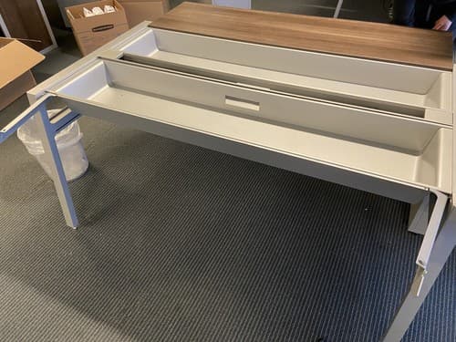 Steelcase Turnstone Bivi  For 4 Virginia Walnut - Thumbnail 5