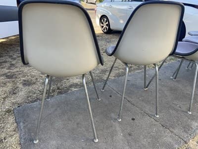 Vintage Herman Miller Eames Side Chairs Dark Brown  Mid Century Modern Set Of 5 - Thumbnail 10