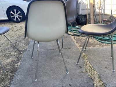 Vintage Herman Miller Eames Side Chairs Dark Brown  Mid Century Modern Set Of 5 - Thumbnail 24