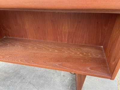 Peter Løvig Nielsen for Hedensted Møbelfabrik MCM Danish Teak Boomerang Desk - Thumbnail 17