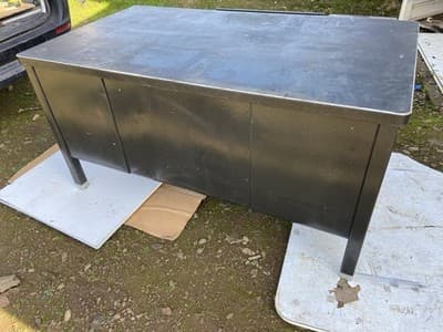 The General Fireproofing Company Tanker Desk Table Has Patina - Thumbnail 10