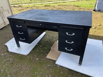 The General Fireproofing Company Tanker Desk Table Has Patina - Thumbnail 19