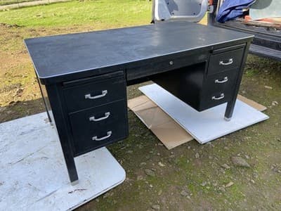 The General Fireproofing Company Tanker Desk Table Has Patina - Thumbnail 18