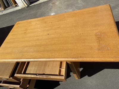 Vintage Mid Century Modern Wooden Desk by Jasper Furniture. - Thumbnail 7