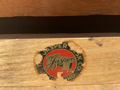 Vintage Mid Century Modern Wooden Desk by Jasper Furniture. - Thumbnail 10