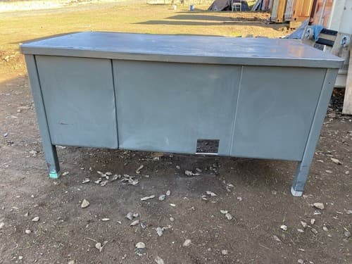 General Fireproofing Vintage Steel Tanker Desk - Thumbnail 6