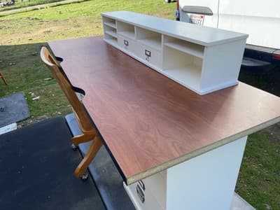 pottery barn Bedford Desk Set And Swivel Rolling Chair Selling As A Set Only - Thumbnail 16